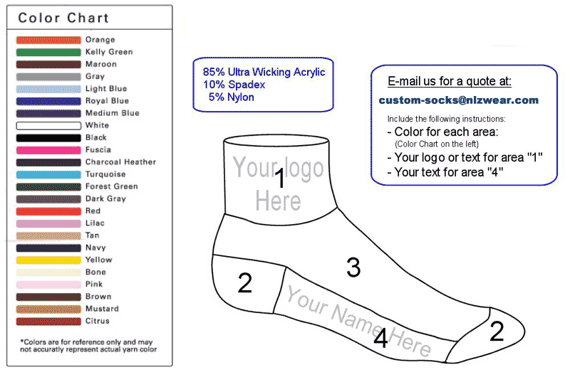 SOCKTITLE sock template